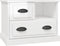 vidaXL - Nachtkastje - 60x39x45 - cm - hoogglans - wit