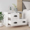 vidaXL - Nachtkastje - 60x39x45 - cm - hoogglans - wit