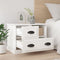 vidaXL - Nachtkastje - 60x39x45 - cm - wit