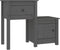 vidaXL - Nachtkastje - 79,5x38x65,5 - cm - massief - grenenhout - grijs