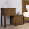 vidaXL - Nachtkastje - 79,5x38x65,5 - cm - massief - grenenhout - honingbruin