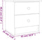 vidaXL - Nachtkastje - ALTA - 41x35x41 - cm - massief - grenenhout - wit