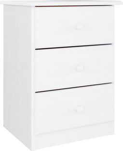 vidaXL - Nachtkastje - ALTA - 41x35x55,5 - cm - massief - grenenhout - wit