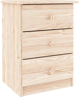 vidaXL - Nachtkastje - ALTA - 41x35x55,5 - cm - massief - grenenhout