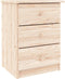 vidaXL - Nachtkastje - ALTA - 41x35x55,5 - cm - massief - grenenhout