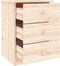 vidaXL - Nachtkastje - ALTA - 41x35x55,5 - cm - massief - grenenhout