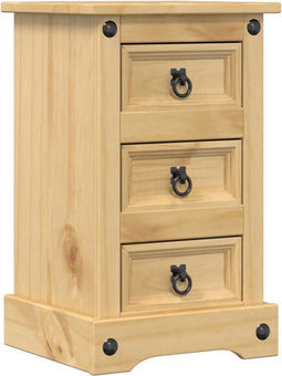 vidaXL - Nachtkastje - Corona - 35x32,5x58 - cm - massief - grenenhout