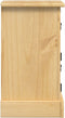 vidaXL - Nachtkastje - Corona - 35x32,5x58 - cm - massief - grenenhout
