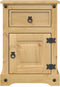 vidaXL - Nachtkastje - Corona - 45x35x64 - cm - massief - grenenhout