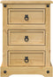 vidaXL - Nachtkastje - Corona - 45x35x64 - cm - massief - grenenhout