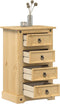 vidaXL - Nachtkastje - Corona - 53x39x84 - cm - massief - grenenhout