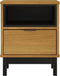 vidaXL - Nachtkastje - FLAM - 40x35x50 - cm - massief - grenenhout