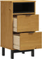 vidaXL - Nachtkastje - FLAM - 40x35x80 - cm - massief - grenenhout