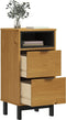 vidaXL - Nachtkastje - FLAM - 40x35x80 - cm - massief - grenenhout