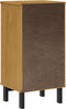 vidaXL - Nachtkastje - FLAM - 40x35x80 - cm - massief - grenenhout