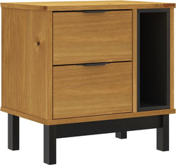 vidaXL - Nachtkastje - FLAM - 49x35x50 - cm - massief - grenenhout