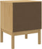 vidaXL - Nachtkastje - FLORO - 45x39x57 - cm - massief - grenenhout - wasbruin