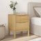 vidaXL - Nachtkastje - FLORO - 45x39x57 - cm - massief - grenenhout - wasbruin