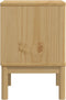 vidaXL - Nachtkastje - FLORO - 45x39x57 - cm - massief - grenenhout - wasbruin
