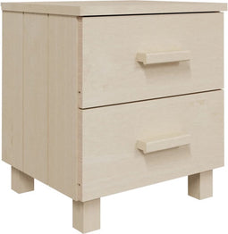 vidaXL - Nachtkastje - HAMAR - 40x35x44,5 - cm - massief - grenenhout - honingbruin