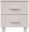 vidaXL - Nachtkastje - HAMAR - 40x35x44,5 - cm - massief - grenenhout - wit