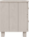 vidaXL - Nachtkastje - HAMAR - 40x35x44,5 - cm - massief - grenenhout - wit