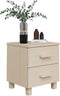 vidaXL - Nachtkastje - HAMAR - 40x35x44,5 - cm - massief - grenenhout - honingbruin