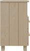 vidaXL - Nachtkastje - HAMAR - 40x35x62 - cm - massief - grenenhout - honingbruin