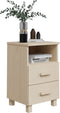 vidaXL - Nachtkastje - HAMAR - 40x35x62 - cm - massief - grenenhout - honingbruin