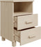 vidaXL - Nachtkastje - HAMAR - 40x35x62 - cm - massief - grenenhout - honingbruin