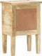 vidaXL - Nachtkastje - handgeschilderd - 40x30x60 - cm - massief - mangohout