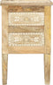 vidaXL - Nachtkastje - handgeschilderd - 40x30x60 - cm - massief - mangohout