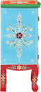vidaXL - Nachtkastje - handgeschilderd - 40x30x60 - cm - massief - mangohout