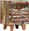 vidaXL - Nachtkastje - handgesneden - 40x30x50 - cm - massief - gerecycled - hout