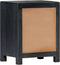 vidaXL - Nachtkastje - handgesneden - 40x30x50 - cm - massief - mangohout - grijs