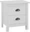 vidaXL - Nachtkastje - Hill - 46x35x49,5 - cm - massief - grenenhout - wit