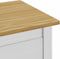 vidaXL - Nachtkastje - Hill - 46x35x49,5 - cm - massief - grenenhout - wit
