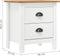 vidaXL - Nachtkastje - Hill - 46x35x49,5 - cm - massief - grenenhout - wit