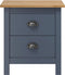 vidaXL - Nachtkastje - Hill - 46x35x49,5 - cm - massief - grenenhout - grijs