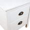 vidaXL - Nachtkastje - Hill - 46x35x49,5 - cm - massief - grenenhout - wit