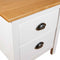 vidaXL - Nachtkastje - Hill - 46x35x49,5 - cm - massief - grenenhout - wit