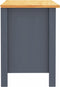 vidaXL - Nachtkastje - Hill - 46x35x49,5 - cm - massief - grenenhout - grijs