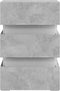 vidaXL - Nachtkastje - LED - 45x35x67 - cm - bewerkt - hout - betongrijs
