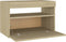 vidaXL - Nachtkastje - LED-verlichting - 60x35x40 - cm - bewerkt - hout - sonoma - eik