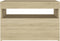 vidaXL - Nachtkastje - LED-verlichting - 60x35x40 - cm - bewerkt - hout - sonoma - eik