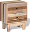vidaXL - Nachtkastje - massief - gerecycled - hout