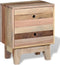 vidaXL - Nachtkastje - massief - gerecycled - hout