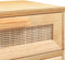 vidaXL - Nachtkastje - massief - grenenhout - en - natuurlijk - rattan - bruin