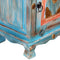 vidaXL - Nachtkastje - massief - mangohout - blauw