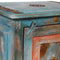 vidaXL - Nachtkastje - massief - mangohout - blauw